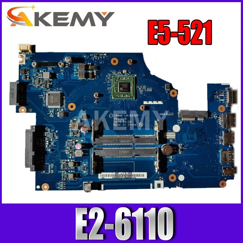 For Acer Aspire E5-521 Laptop Motherboard DDR3 With E2-6110 Processor NBMLF11002 LA-B232P MB 100% Tested Fast Ship
For Acer Aspire E5-521 Laptop Motherboard DDR3 With E2-6110 Processor NBMLF11002 LA-B232P MB 100% Tested Fast Ship