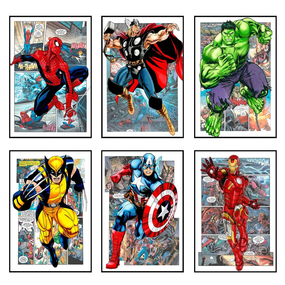 Картина на холсте, настенное искусство, комикс Marvel, супергерой, Человек-паук, Капитан Америка, плакаты и принты, Настенный декор, картины, дек...
Картина на холсте, настенное искусство, комикс Marvel, супергерой, Человек-паук, Капитан Америка, плакаты и принты, Настенный декор, картины, дек...