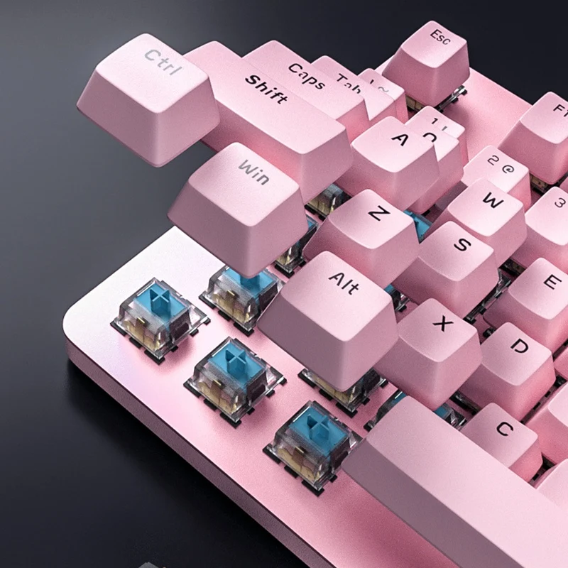 Pink Real Mechanical Keys and Pink Disc Mouse Set Cute Girls E-Sports Game for PC/Laptop/MAC
Pink Real Mechanical Keys and Pink Disc Mouse Set Cute Girls E-Sports Game for PC/Laptop/MAC