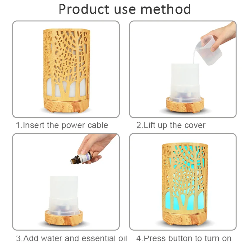 6 changing light led with 100ml Air Humidifier Essential Oil Aroma Diffuser air Purifier Hollow cylinder for home office
6 changing light led with 100ml Air Humidifier Essential Oil Aroma Diffuser air Purifier Hollow cylinder for home office