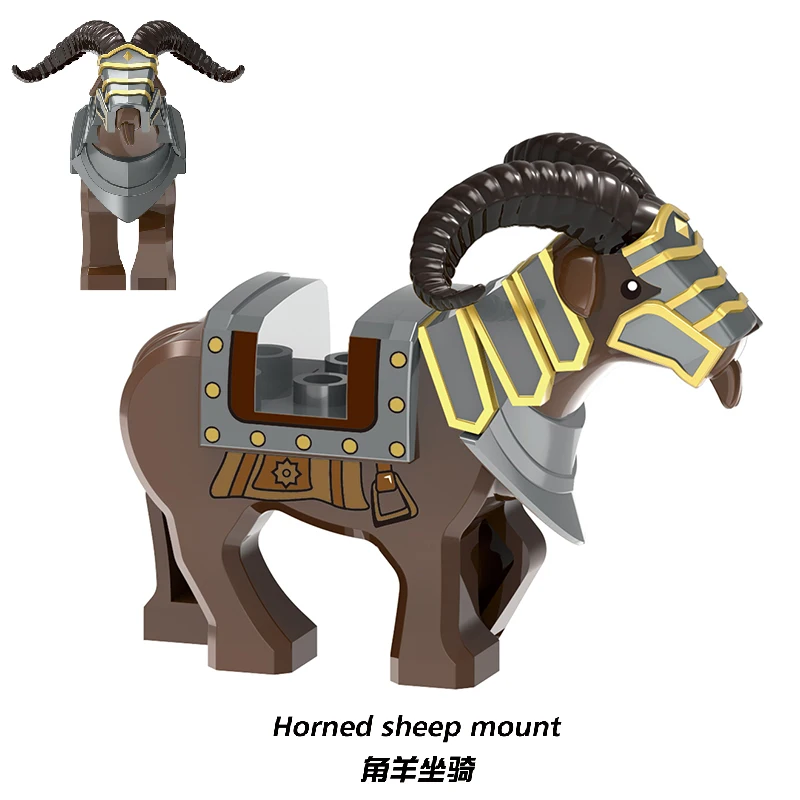 Medieval Knight Dwarf Horned Sheep Boar Mount Animal Armor Accessories Weapons Figures Building Blocks Bricks Kids Toys for kids
Medieval Knight Dwarf Horned Sheep Boar Mount Animal Armor Accessories Weapons Figures Building Blocks Bricks Kids Toys for kids