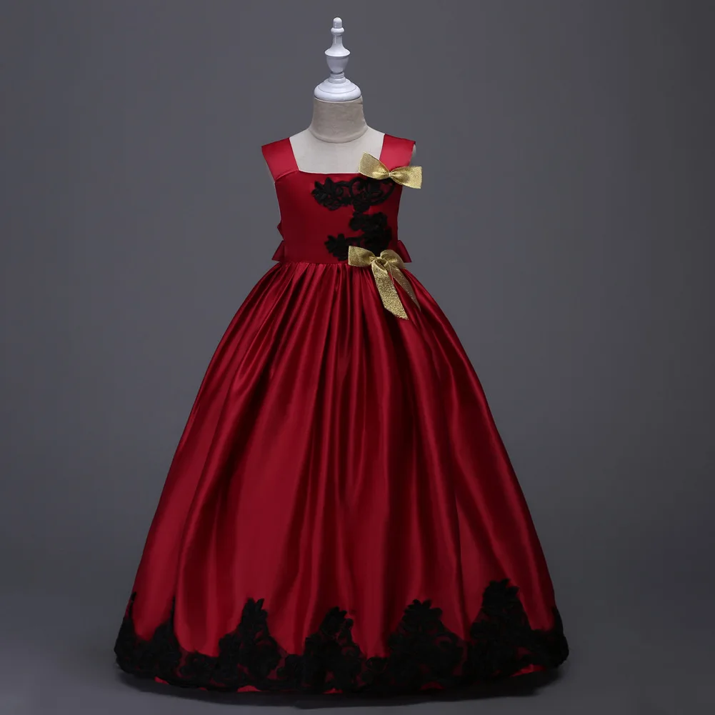 2021 New Girls Sleeveless Lace Bow Princess Trailing Dress Kids Elegant Party Prom Ball Gown Children Costume 3-14 Year
2021 New Girls Sleeveless Lace Bow Princess Trailing Dress Kids Elegant Party Prom Ball Gown Children Costume 3-14 Year