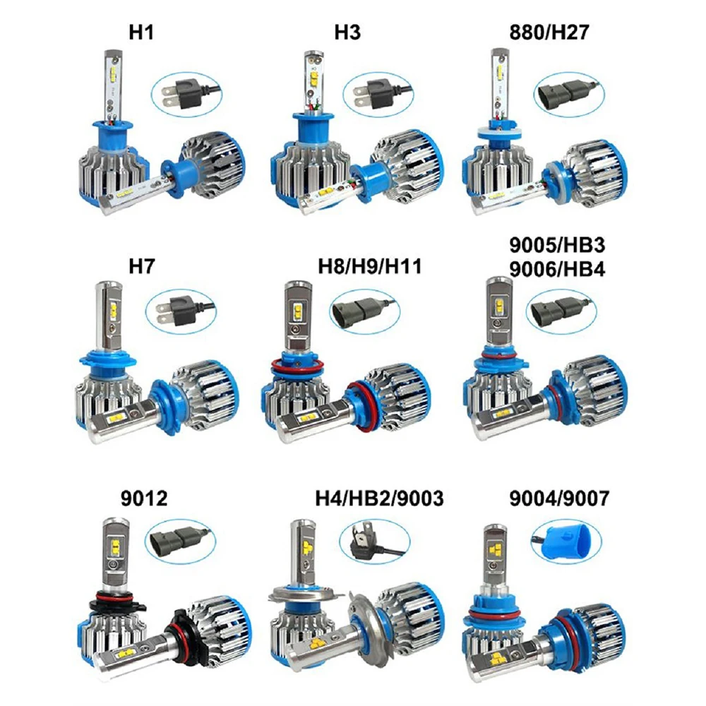 

Car LED headlight h7 led h4 far and near beam car H7 H11 H4 H1 H3 H1 H13 9004 9005 9006 9007 9012 36W 12V 8000Lm