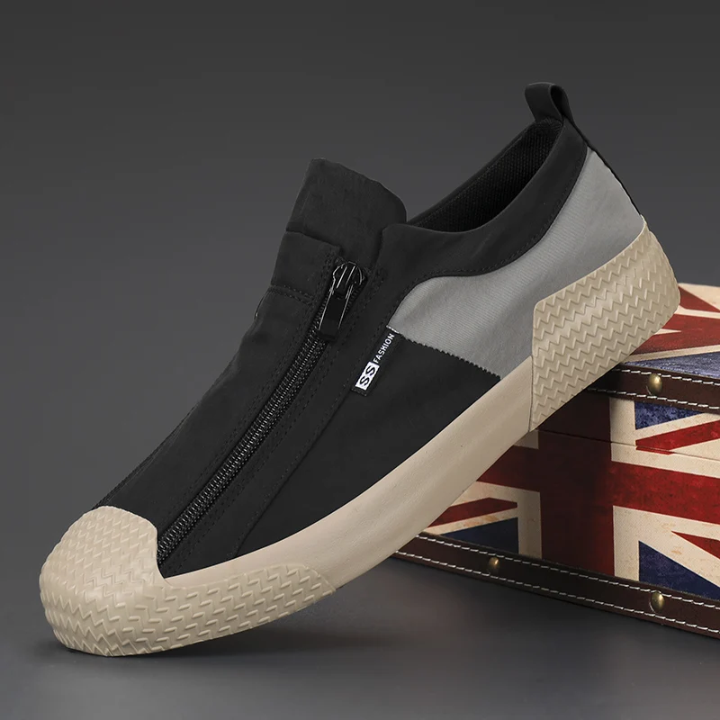 Holfredterse New Mens Vulcanize High Quality Casual Flat Canvas Breathable Sneakers Zip Shoes Espadrilles Skateboard Shoes 20846
Holfredterse New Mens Vulcanize High Quality Casual Flat Canvas Breathable Sneakers Zip Shoes Espadrilles Skateboard Shoes 20846