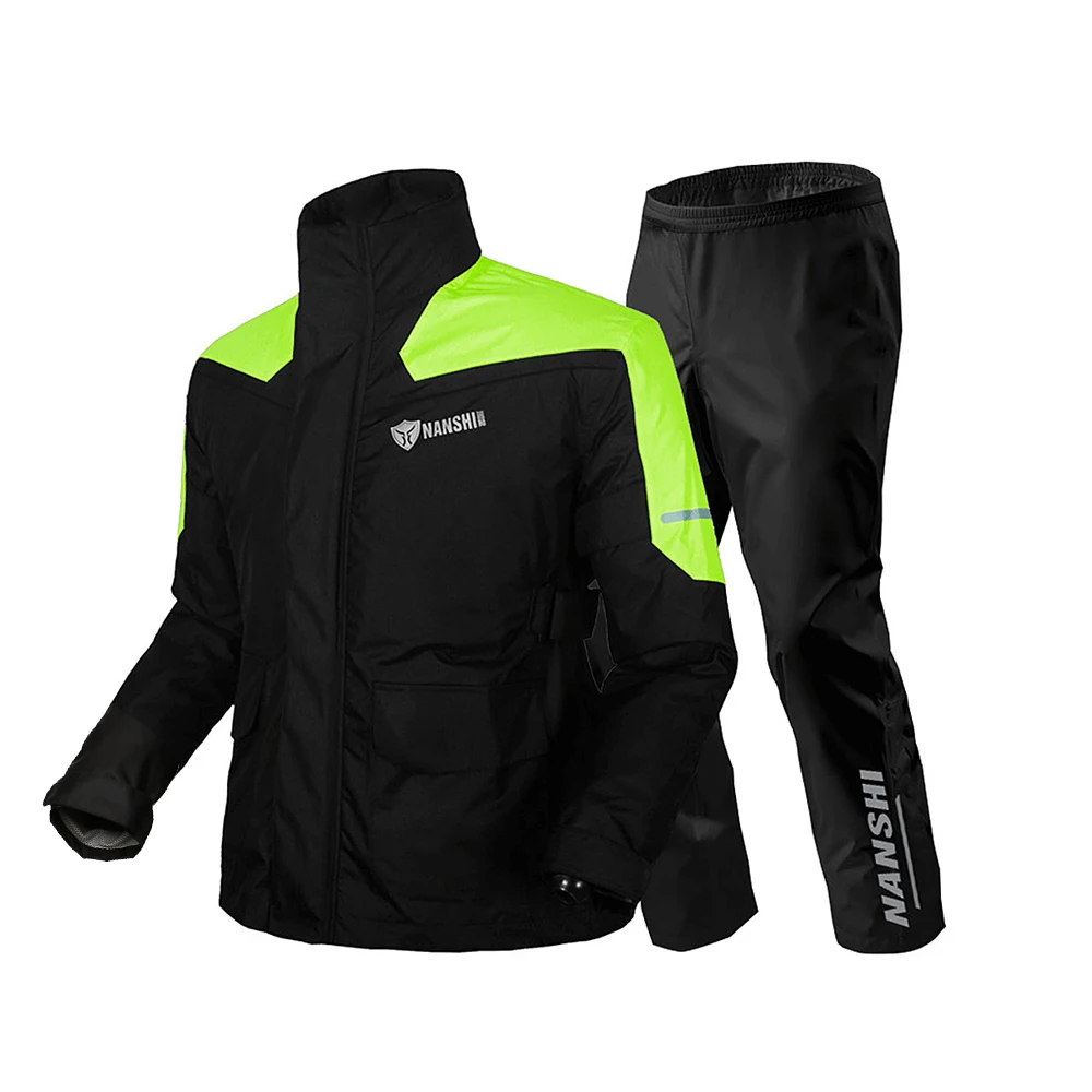 NASHI Waterproof Motorcycle Rain Suit Raincoat Pants Motorbike Rain CoatVentilate Poncho Motorcycle Rain Jacket Riding Rainstorm
NASHI Waterproof Motorcycle Rain Suit Raincoat Pants Motorbike Rain CoatVentilate Poncho Motorcycle Rain Jacket Riding Rainstorm