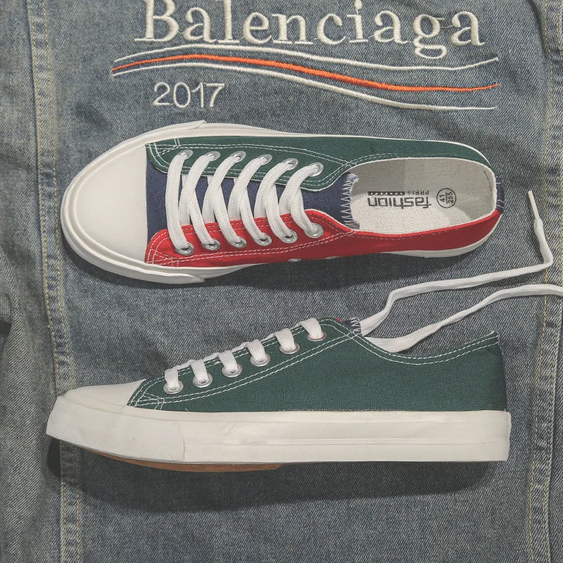 Man Canvas Shoes Low Top Lacing Mixed Color Boys Sneakers Skateboard Shoes High Quality All Match Street Fashion Man Shoe
Man Canvas Shoes Low Top Lacing Mixed Color Boys Sneakers Skateboard Shoes High Quality All Match Street Fashion Man Shoe
