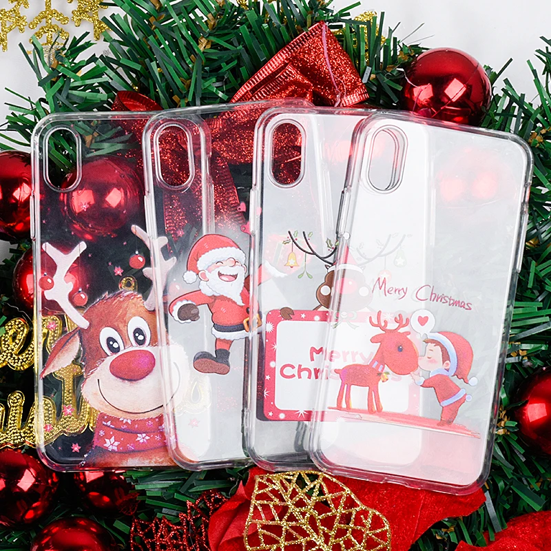 Милый чехол с Санта Клаусом для iPhone 8 6s Plus 6 7 X XR XS Max противоударный мягкий