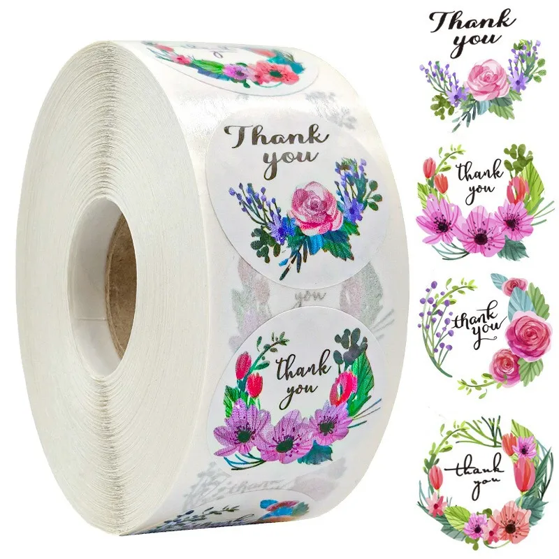 500pcs Thank You Sticker 4 Flower Designs Floral Seal Labels Christmas Gift Decoration Sticker for Package Stationery Sticker
500pcs Thank You Sticker 4 Flower Designs Floral Seal Labels Christmas Gift Decoration Sticker for Package Stationery Sticker