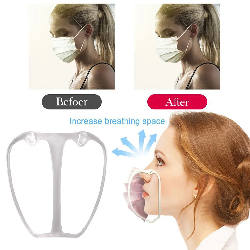 1/5/10/20pcs 3D Mask Bracket Mask Accessories Breathing Smoothly And Cool Silicone Mask Holder Breathable Accessories
1/5/10/20pcs 3D Mask Bracket Mask Accessories Breathing Smoothly And Cool Silicone Mask Holder Breathable Accessories