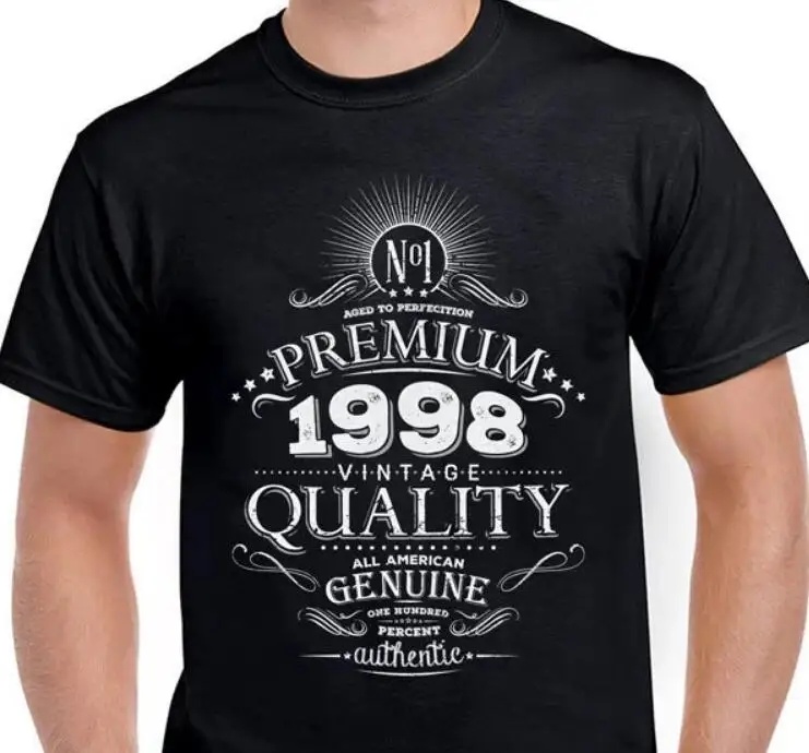 2019 Short Sleeve Plus Size New Summer Fashion Men Tee Born 1998 20th Birthday Gift Personalized Vintage T shirt Made With Any
2019 Short Sleeve Plus Size New Summer Fashion Men Tee Born 1998 20th Birthday Gift Personalized Vintage T shirt Made With Any