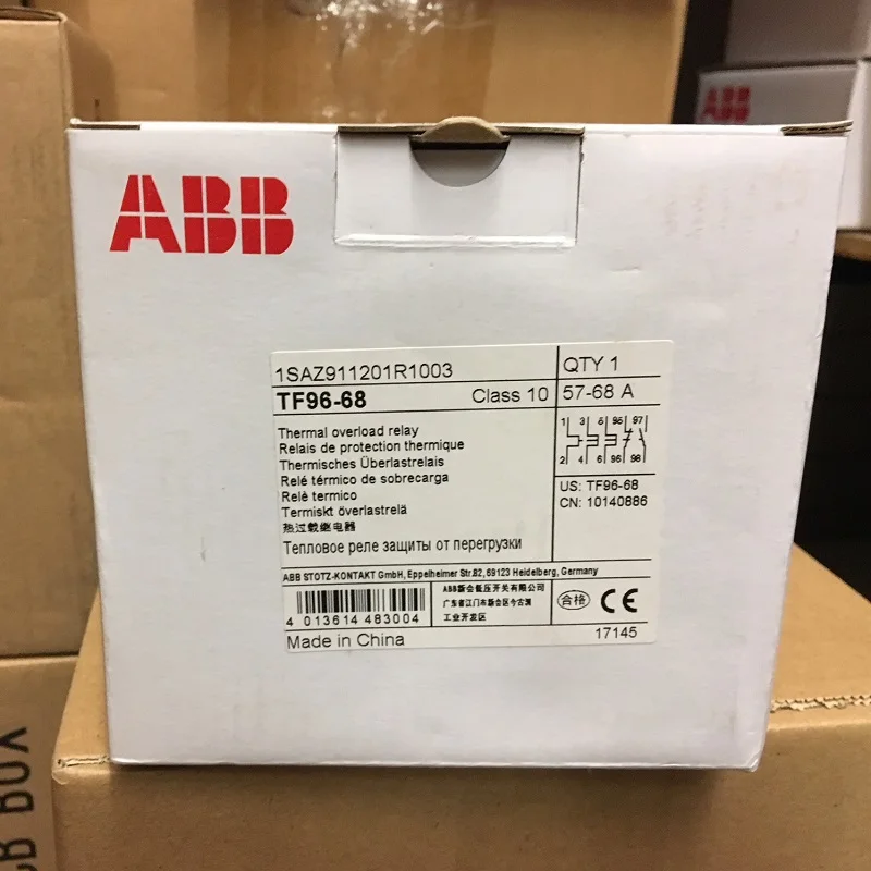 ABB TF96 thermal overload relays TF96-51 TF96-60 TF96-68 TF96-78 TF96-87 TF96-96 | Relays