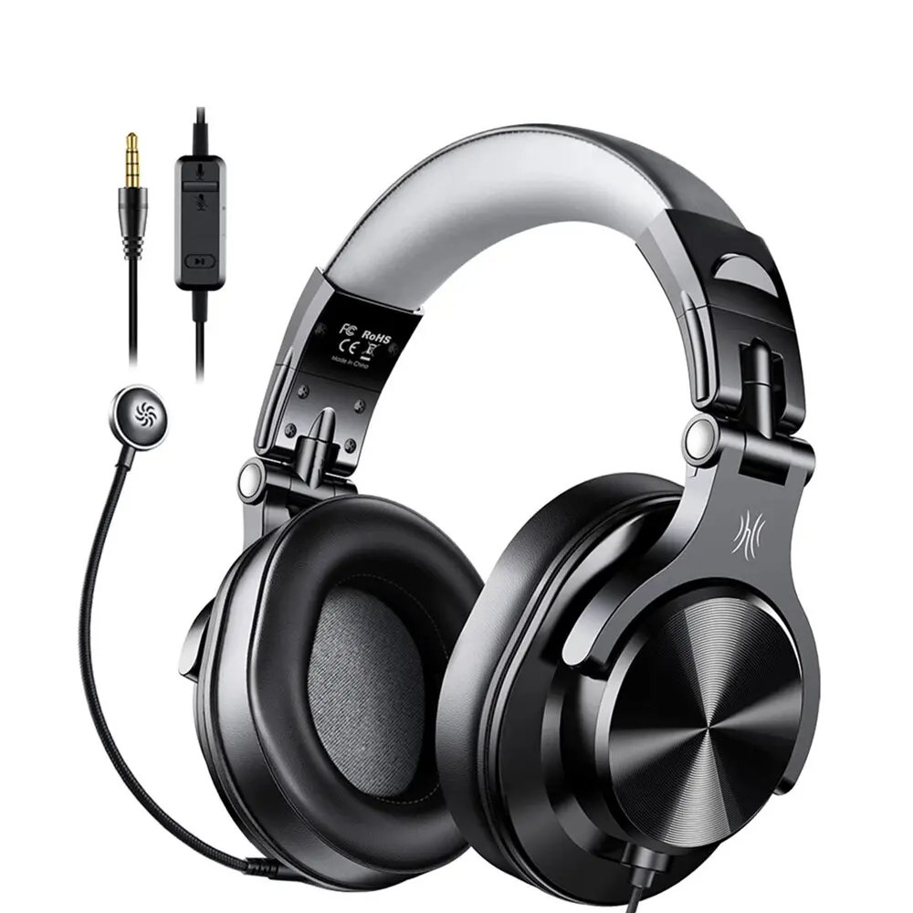 Gaming Headset Gamer PC 3.5mm Over-Ear Stereo Wired Gaming Headphones with Pluggable Microphone for PS4/Xbox/Phonec
Gaming Headset Gamer PC 3.5mm Over-Ear Stereo Wired Gaming Headphones with Pluggable Microphone for PS4/Xbox/Phonec