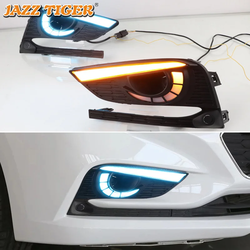 

12В дневные Бег фары для Chevrolet Cruze Dyna2016 2017 2018 динамический LED Drl с указатели поворота светодиодный для автомобилей авто противотуманные фары