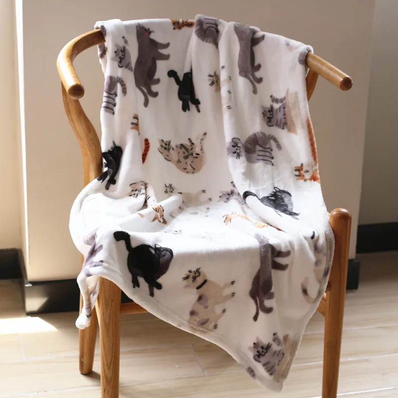 Coral Fleece Flannel Velvet Blankets Soft Warm Small 70*100cm For Kids Pets Cartoon Cute Cat Cover Leg Sales 
Coral Fleece Flannel Velvet Blankets Soft Warm Small 70*100cm For Kids Pets Cartoon Cute Cat Cover Leg Sales
