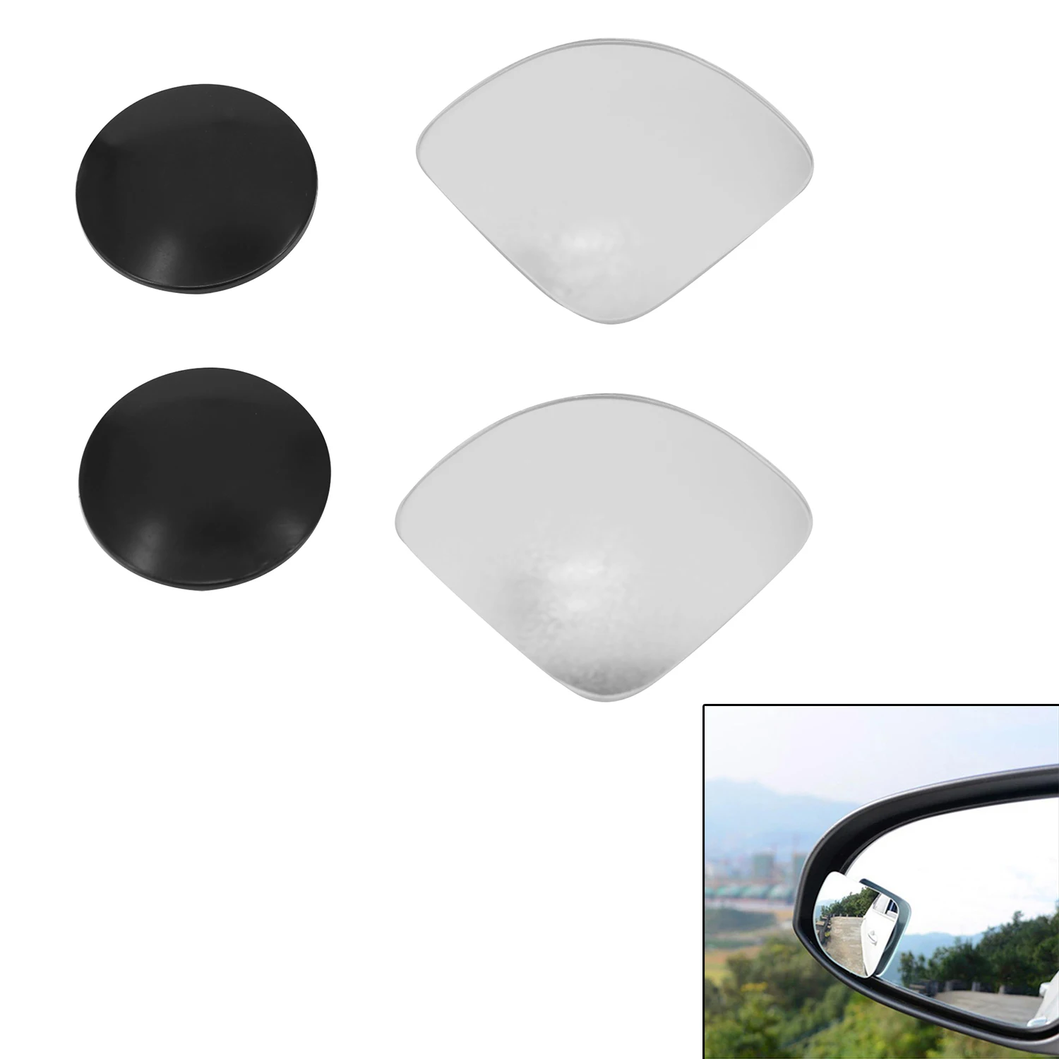 Weatherproof Rear View Mirror Blind Spot Mirrors Blind Spot Rear View Mirror Car Frameless Fan-Shaped 1 Pair/2pcs
Weatherproof Rear View Mirror Blind Spot Mirrors Blind Spot Rear View Mirror Car Frameless Fan-Shaped 1 Pair/2pcs