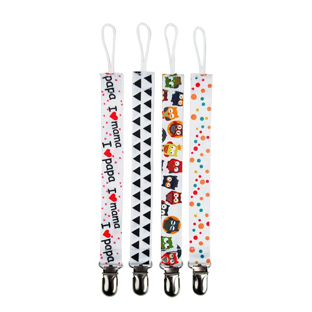 4pcs Holder Nipple Polyester Pacifier Clips Chain Gift Boys Girls Toys Printed Anti-drop Dummy Baby Teething Shower Belt
4pcs Holder Nipple Polyester Pacifier Clips Chain Gift Boys Girls Toys Printed Anti-drop Dummy Baby Teething Shower Belt