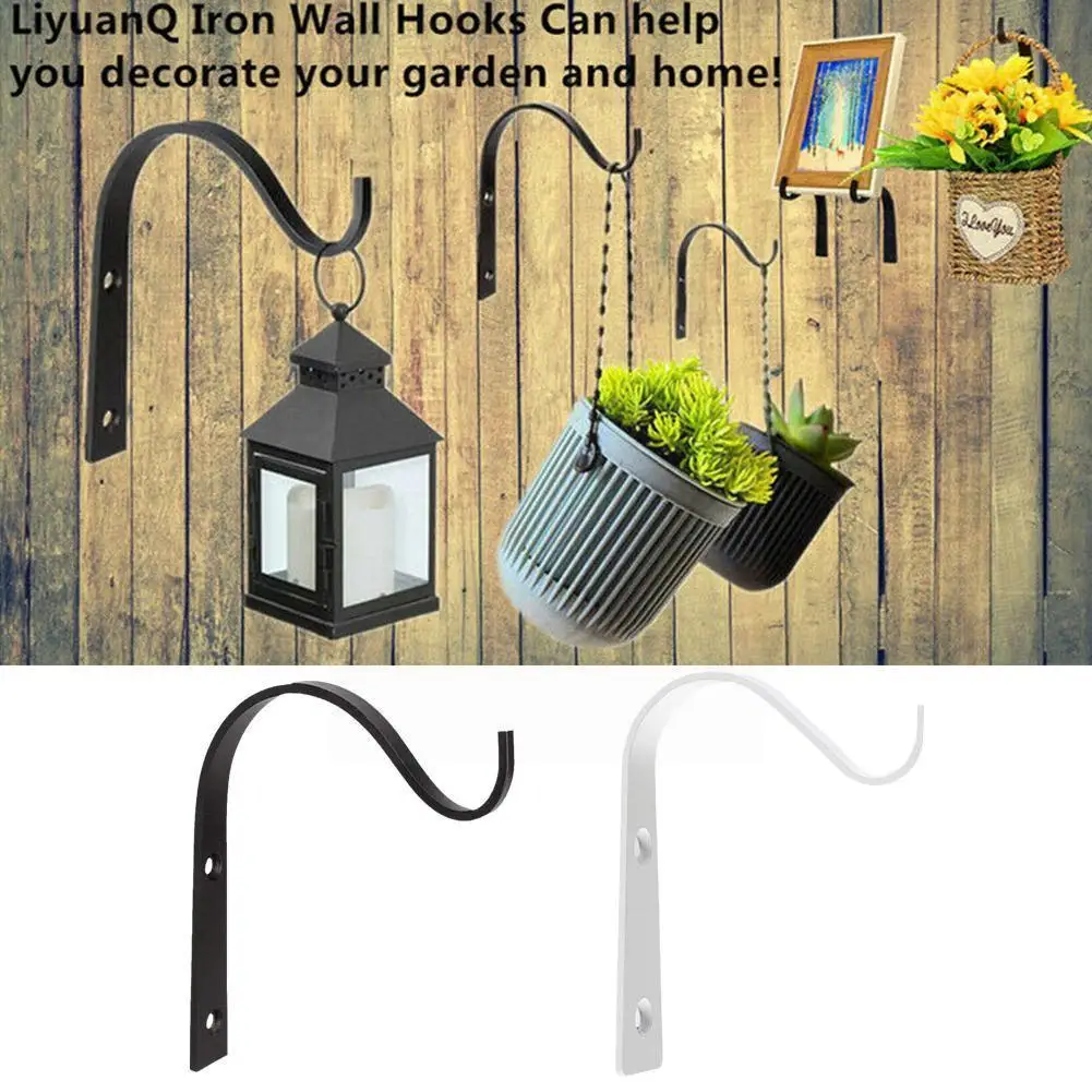 S-shaped Wall-mounted Wrought Iron Flower Basket Hook Pot Basket Hanging Durable Plant Flower Stand Hanging Flower Curved I8X0
S-shaped Wall-mounted Wrought Iron Flower Basket Hook Pot Basket Hanging Durable Plant Flower Stand Hanging Flower Curved I8X0