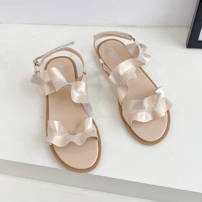 Buckle Strap Female Sandal 2021 Women's Clear Heels Ladies Shoes Summer Girls New Flat Fashion Beige Comfort Casual Solid Scanda
Buckle Strap Female Sandal 2021 Women's Clear Heels Ladies Shoes Summer Girls New Flat Fashion Beige Comfort Casual Solid Scanda