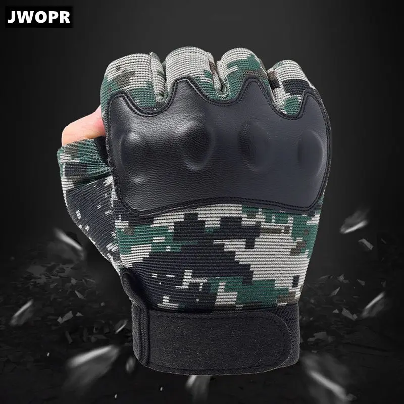 JWOPR Men's Tactical Half-finger Gloves Motocross Half-finger Gloves Outdoor Riding Rock Climbing Non-slip Anti-drop Gloves
JWOPR Men's Tactical Half-finger Gloves Motocross Half-finger Gloves Outdoor Riding Rock Climbing Non-slip Anti-drop Gloves
