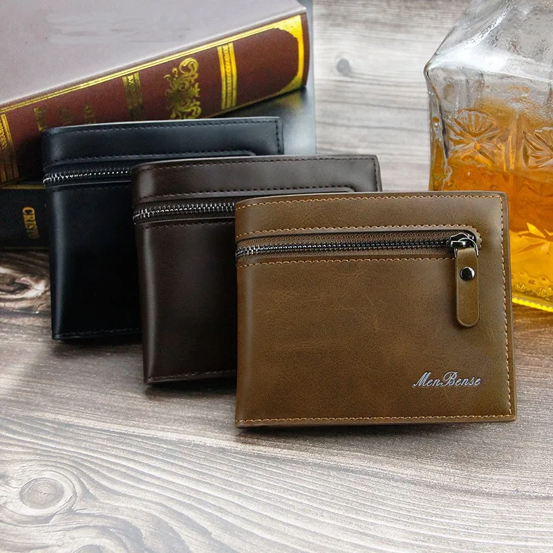 Men's Wallet Business Short Multi-card Leather Wallet Coin Purse Men Zipper Clutch Carteira Famous Simple Vintage Solid Color PU
Men's Wallet Business Short Multi-card Leather Wallet Coin Purse Men Zipper Clutch Carteira Famous Simple Vintage Solid Color PU