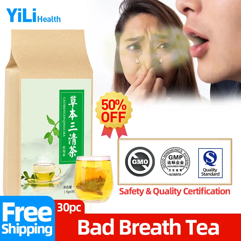 Halitosis Bad Breath Treatment Tea Bad Smell Mouth Remover Chinese Medicine Permanent Cure Herbal Peppermint Teas 30Pc/Bag
Halitosis Bad Breath Treatment Tea Bad Smell Mouth Remover Chinese Medicine Permanent Cure Herbal Peppermint Teas 30Pc/Bag