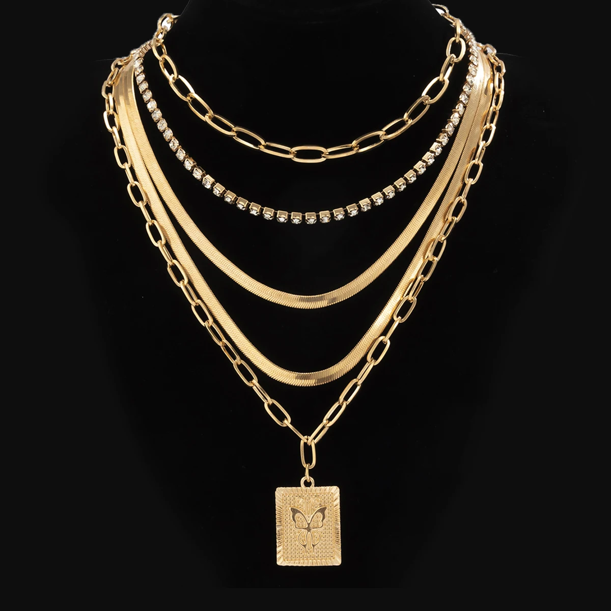 KunJoe 5pcs/set Bohemia Snake Chain Choker Necklace for Women Fashion Hiphop Square Geometric Pendant Necklace Collar Jewelry
KunJoe 5pcs/set Bohemia Snake Chain Choker Necklace for Women Fashion Hiphop Square Geometric Pendant Necklace Collar Jewelry
