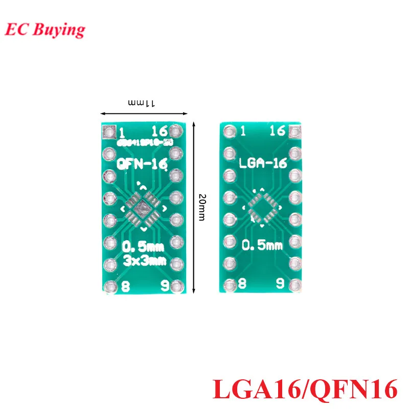 10PCS LGA16 QFN16 Transfer Board Adapter PCB Pinboard SMD to DIP16 DIP Pin IC Test Plate 0.5mm 2.54mm Pitch Converter Socket
10PCS LGA16 QFN16 Transfer Board Adapter PCB Pinboard SMD to DIP16 DIP Pin IC Test Plate 0.5mm 2.54mm Pitch Converter Socket