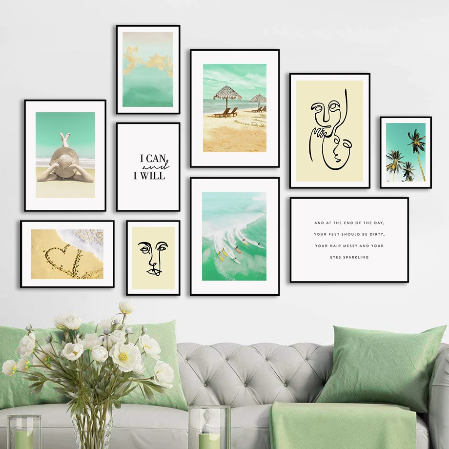 Green Heart Beach Surfing Girl Coconut Tree Wall Art Canvas Painting Nordic Posters And Prints Wall Pictures For Living Room
Green Heart Beach Surfing Girl Coconut Tree Wall Art Canvas Painting Nordic Posters And Prints Wall Pictures For Living Room