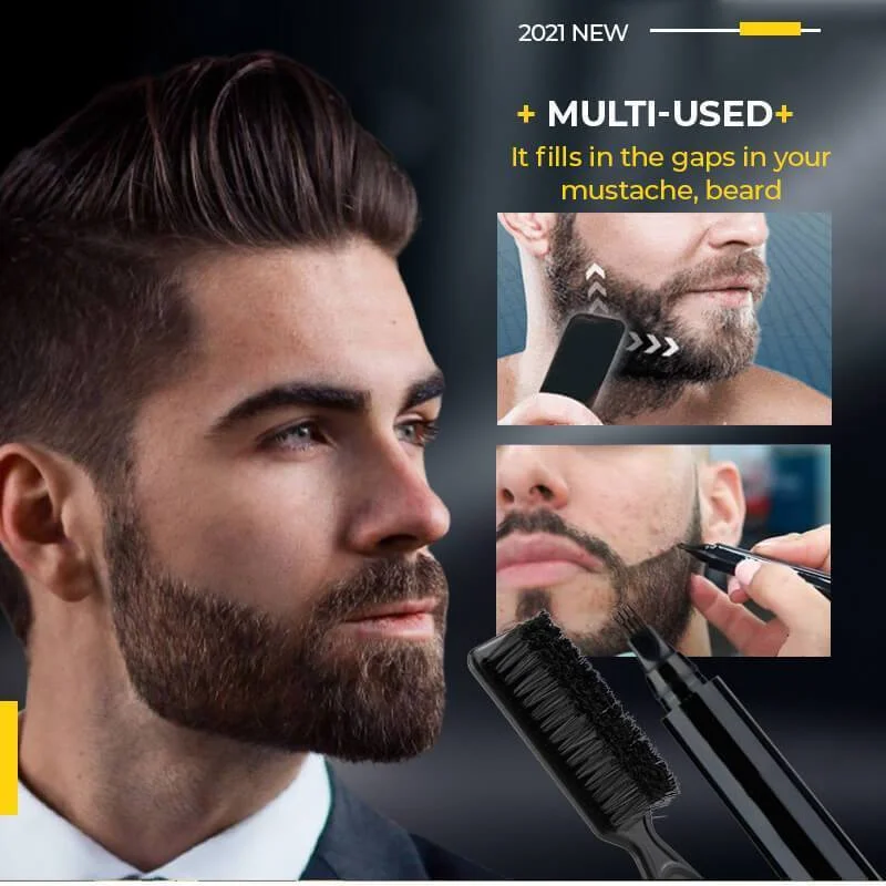 Beard Pencil Filler Waterproof Beard Filling Pen with Brush Beard Filling Pen Kit Mustache Repair Shape Diy Styling Facial Pen 
Beard Pencil Filler Waterproof Beard Filling Pen with Brush Beard Filling Pen Kit Mustache Repair Shape Diy Styling Facial Pen