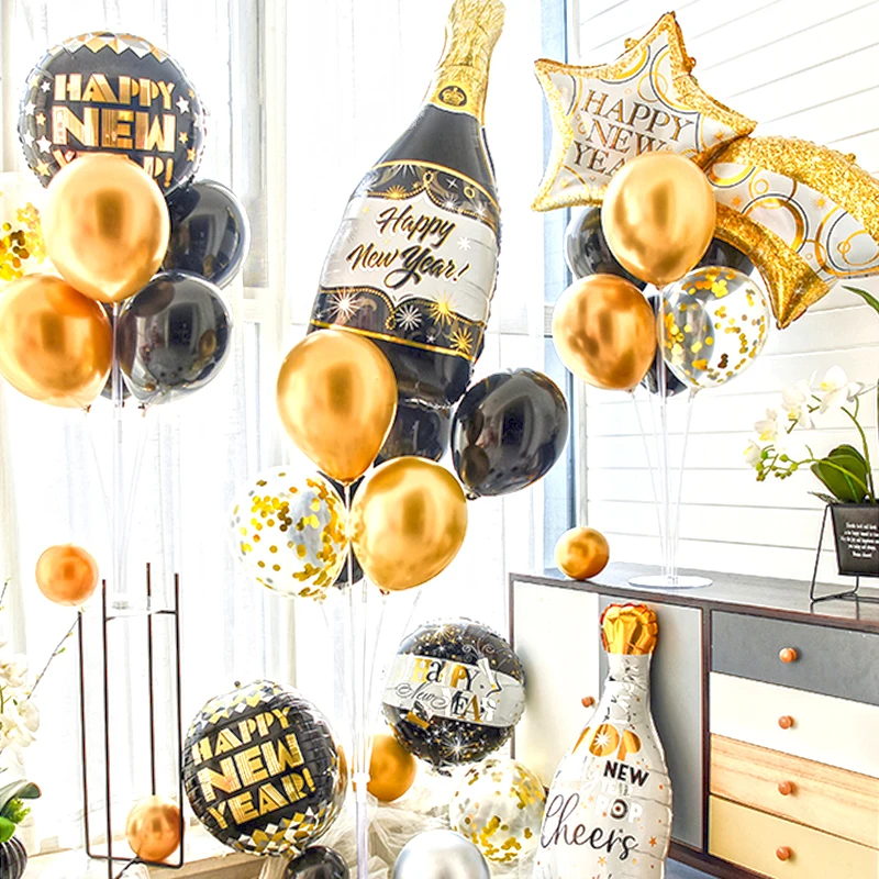 2022 Happy New Year Eve Party Wine Star Bottle Foil Balloons Merry Christmas Party Decoration New Year Party Air Globos Noel
2022 Happy New Year Eve Party Wine Star Bottle Foil Balloons Merry Christmas Party Decoration New Year Party Air Globos Noel