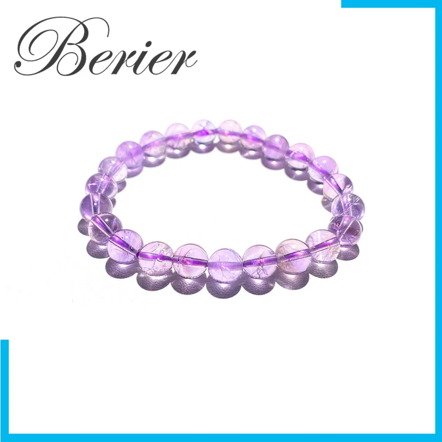 Natural Transparent Purple Crystal Bracelet Round Beaded Fashion Gemstone Jewelry Amethyst Stone Bracelets Gift for Women Gem
Natural Transparent Purple Crystal Bracelet Round Beaded Fashion Gemstone Jewelry Amethyst Stone Bracelets Gift for Women Gem