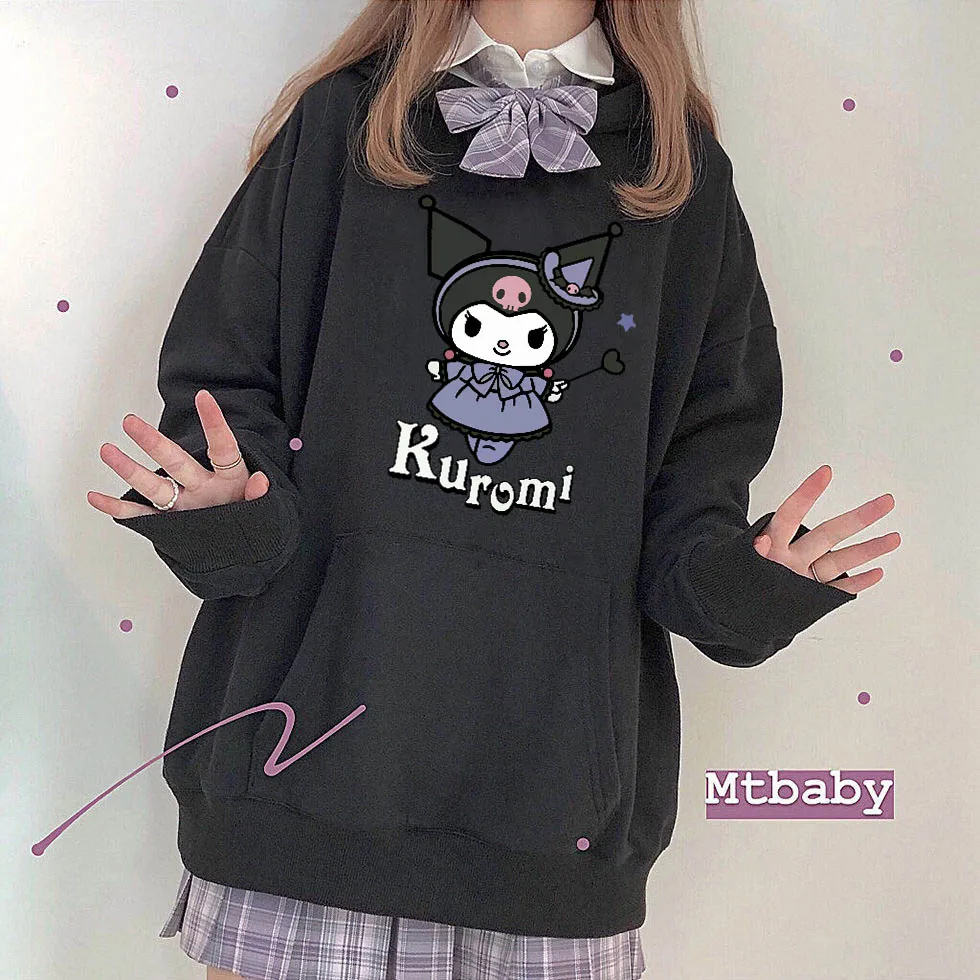 Harajuku/Милая толстовка с короткими рукавами и забавным принтом из мультфильма
