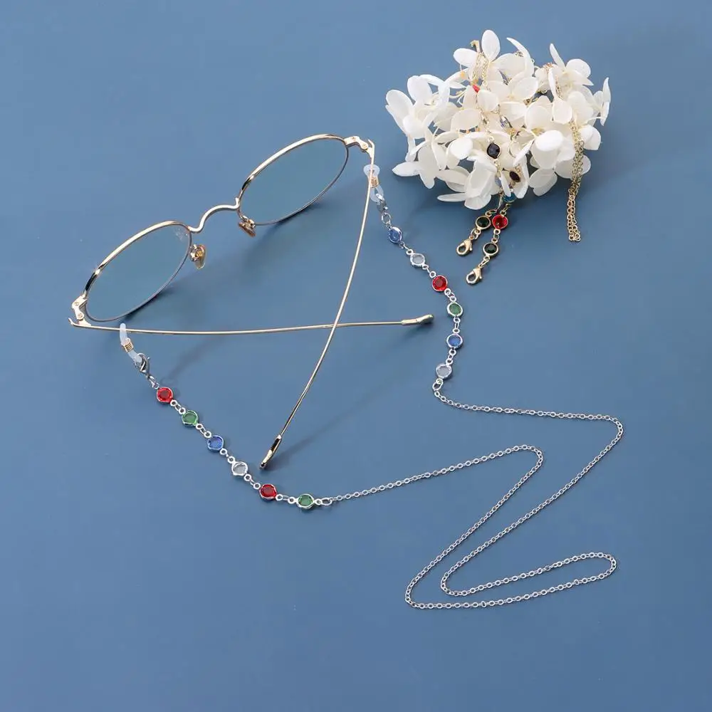 Colorful Crystal Bead Eyeglass Holder Glasses Face Mask Chain For Women Eye Accessories Eyewear Straps Cord Sunglasses String
Colorful Crystal Bead Eyeglass Holder Glasses Face Mask Chain For Women Eye Accessories Eyewear Straps Cord Sunglasses String