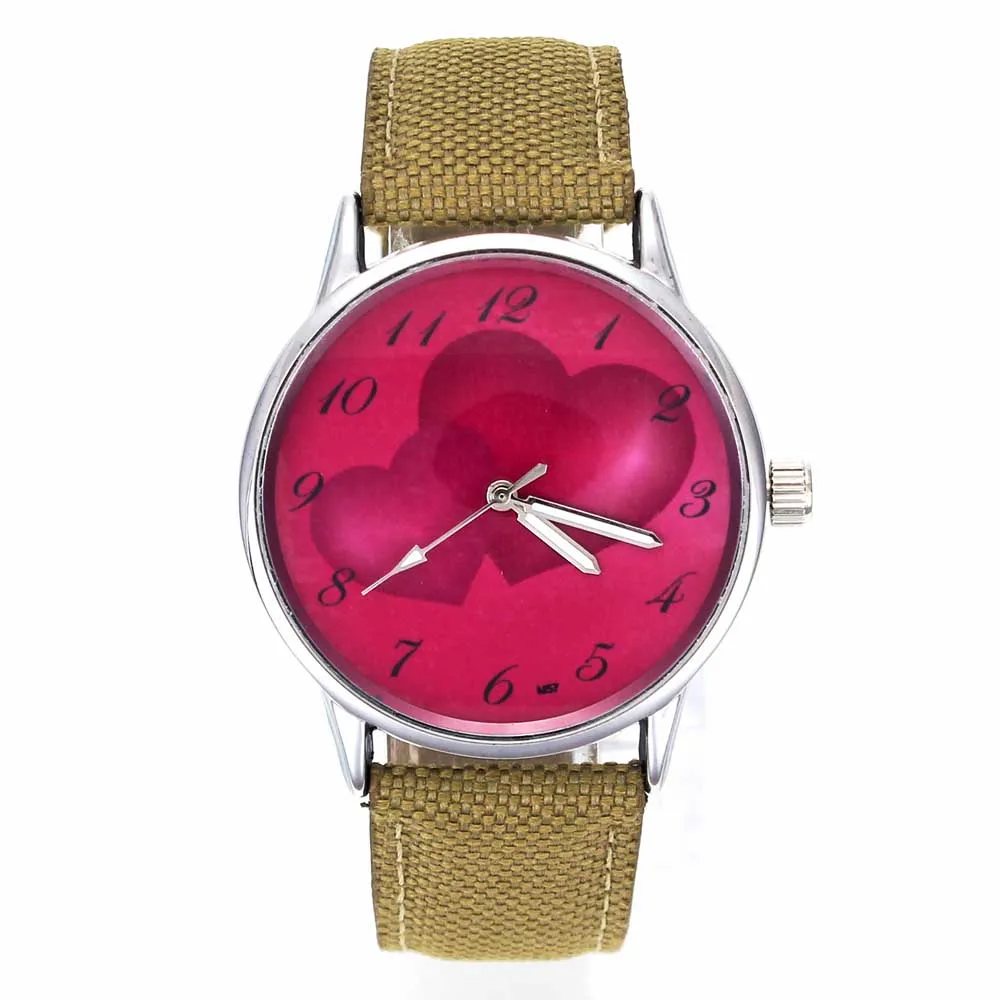 Double Love Heart Shape Pattern Ladies Watches Fashion Jewelry Gift Colorful Canvas Band Quartz Wrist Watch for Women Men
Double Love Heart Shape Pattern Ladies Watches Fashion Jewelry Gift Colorful Canvas Band Quartz Wrist Watch for Women Men