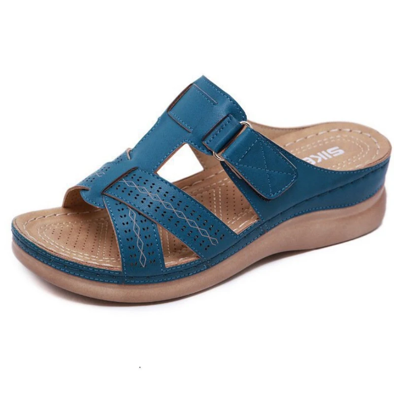 2021 Summer Women Wedge Sandals Premium Orthopedic Open Toe Sandals Vintage Anti-slip Leather Casual Female Platform Retro Shoes
2021 Summer Women Wedge Sandals Premium Orthopedic Open Toe Sandals Vintage Anti-slip Leather Casual Female Platform Retro Shoes