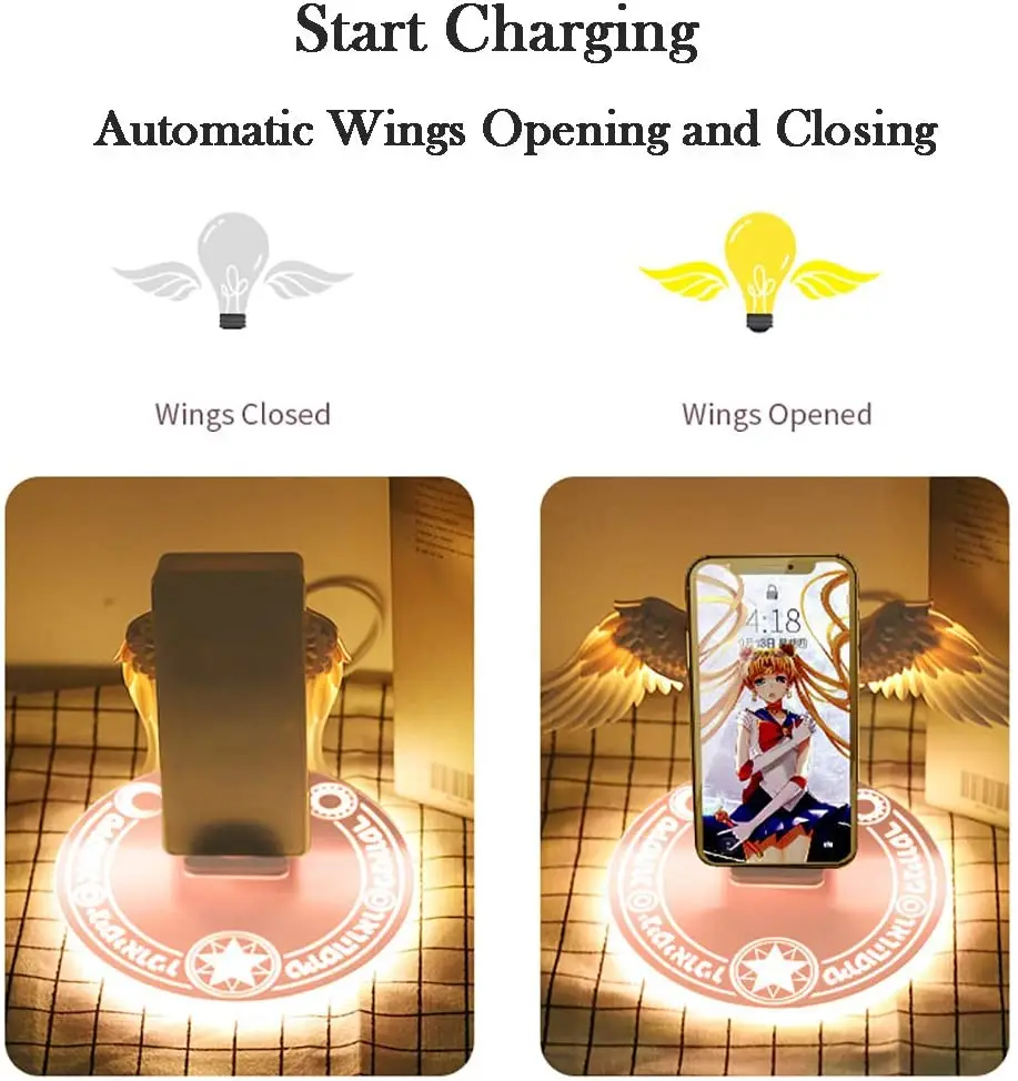 ZK20 10W Fast Charging LED Angel Wings Wireless Charger Dock 3 in 1 Wireless Car Charger For iPhone11/12 Samsung Huawei Xiaomi
ZK20 10W Fast Charging LED Angel Wings Wireless Charger Dock 3 in 1 Wireless Car Charger For iPhone11/12 Samsung Huawei Xiaomi