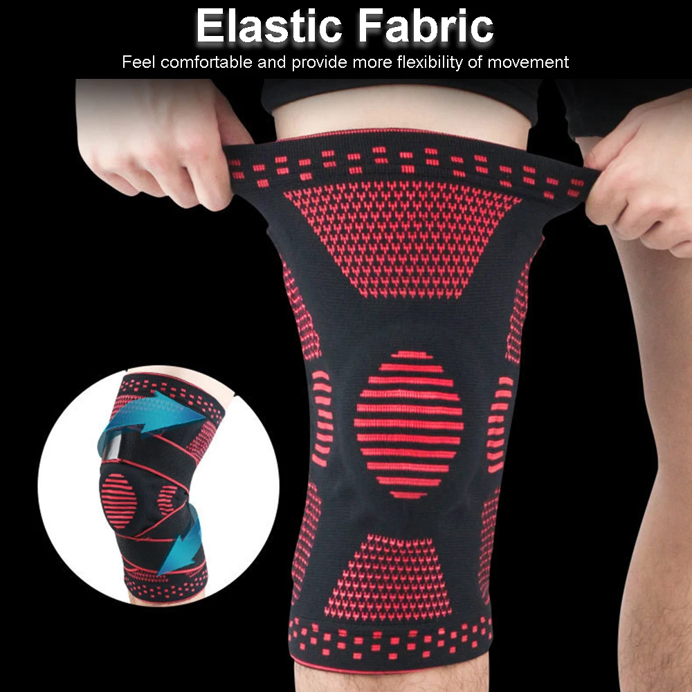 Fitness Running Cycling Knee Support Braces Elastic Adjustable Straps Sport Compression Basketball Volleyball Knee Pad Sleeve
Fitness Running Cycling Knee Support Braces Elastic Adjustable Straps Sport Compression Basketball Volleyball Knee Pad Sleeve