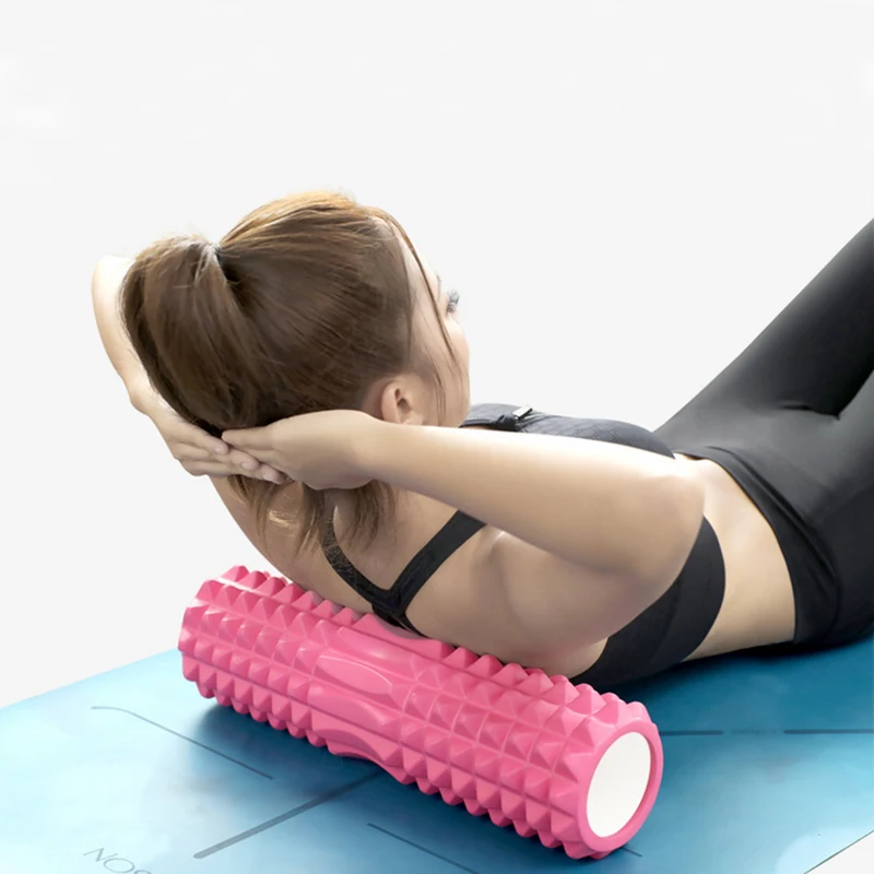 

Fitness Yoga column balance bar stick Pilates column deep massage roller relax muscles Yoga Foam Roller wolf tooth Crescent