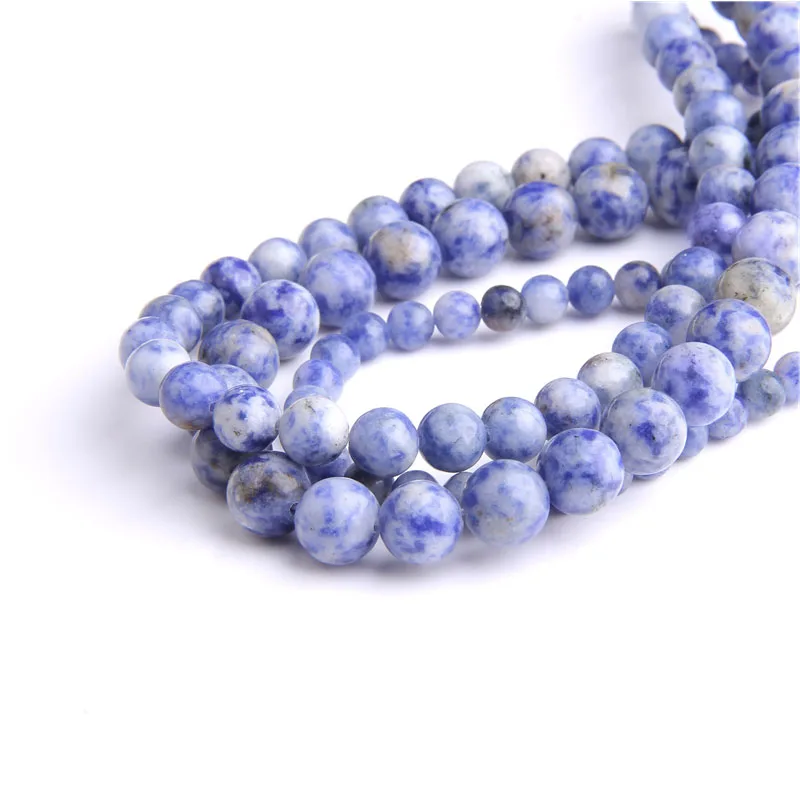 Natural Stone White Blue Sodalite Stone 4 6 8 10 12mm Round Smooth Loose Beads for Jewelry Making DIY Charm Bracelet Necklace
Natural Stone White Blue Sodalite Stone 4 6 8 10 12mm Round Smooth Loose Beads for Jewelry Making DIY Charm Bracelet Necklace
