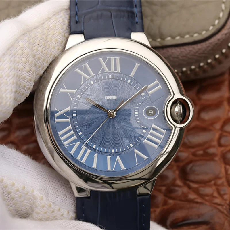 Men's Watches Automatic Mechanical Watch For Men OEMG 42mm Blue Dial Luxury Watch Leather Strap Top Quality 1:1 Replica Watch
Men's Watches Automatic Mechanical Watch For Men OEMG 42mm Blue Dial Luxury Watch Leather Strap Top Quality 1:1 Replica Watch