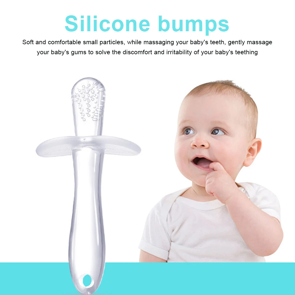 Baby Teether Soft Silicone Training Toothbrush BPA Free Teething Ring Chewing Toys Gift for Infant Baby 4+ Months baby items
Baby Teether Soft Silicone Training Toothbrush BPA Free Teething Ring Chewing Toys Gift for Infant Baby 4+ Months baby items