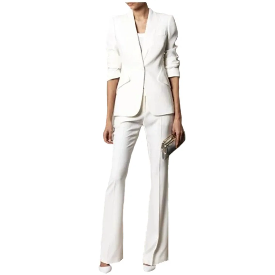 Custom Made White Women Pantsuits Work Pant Suits 2 Piece Sets Women Blazer(Jacket+Pant Suit)For Women Set Party
Custom Made White Women Pantsuits Work Pant Suits 2 Piece Sets Women Blazer(Jacket+Pant Suit)For Women Set Party