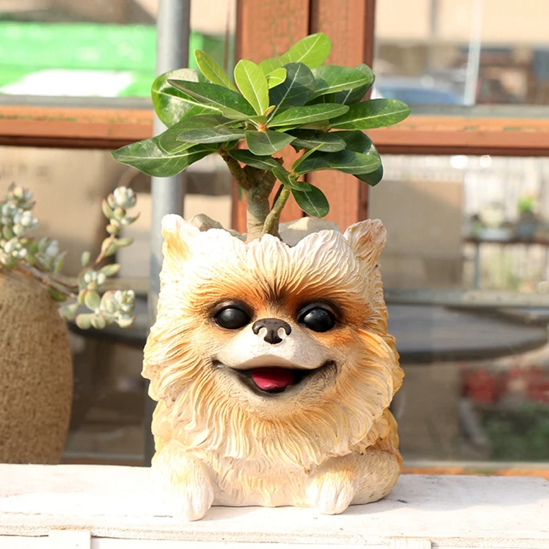 Cute Dog Flower Pot Head Flower Seeds Planter Succulent Pots and Planters Garden Decoration Outdoor Flowerpot
Cute Dog Flower Pot Head Flower Seeds Planter Succulent Pots and Planters Garden Decoration Outdoor Flowerpot