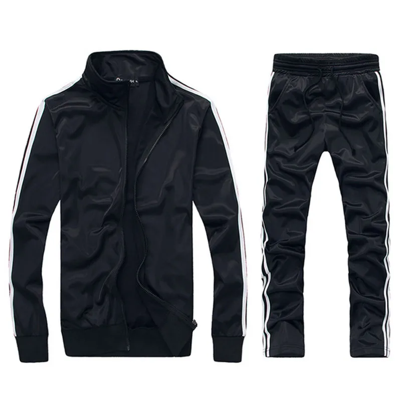2021 new striped sportswear men's solid color suit casual sports suit spring and autumn men's sports shirt zipper hoodie + pants
2021 new striped sportswear men's solid color suit casual sports suit spring and autumn men's sports shirt zipper hoodie + pants