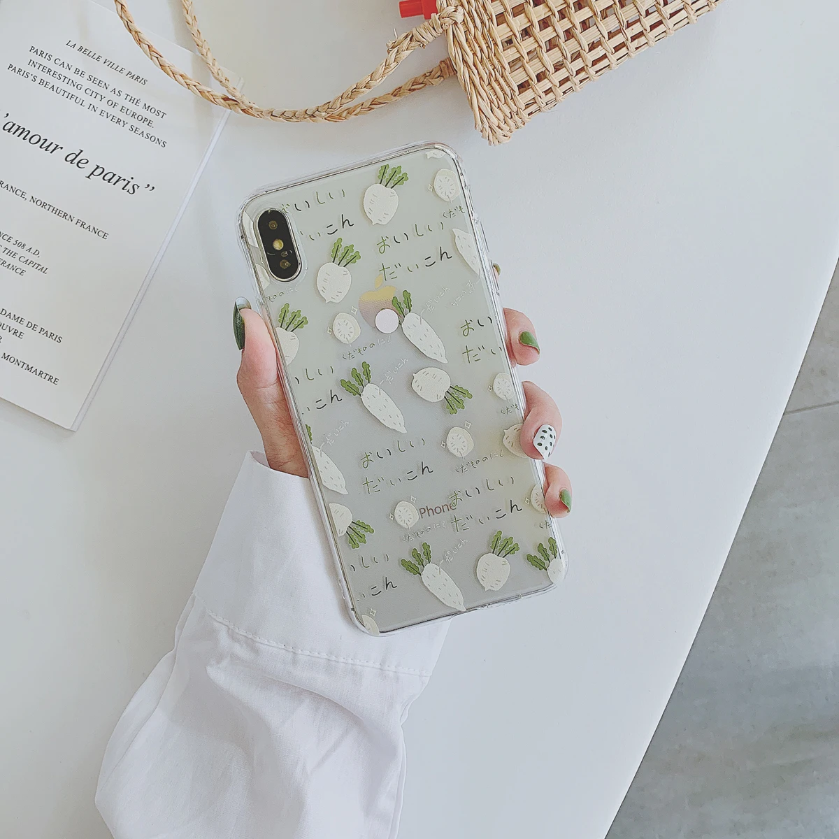 Модный прозрачный чехол для Apple iphone 6 6S 7 8 Plus X XR XS Max 6plus 7plus plus XsMax|Бамперы| |