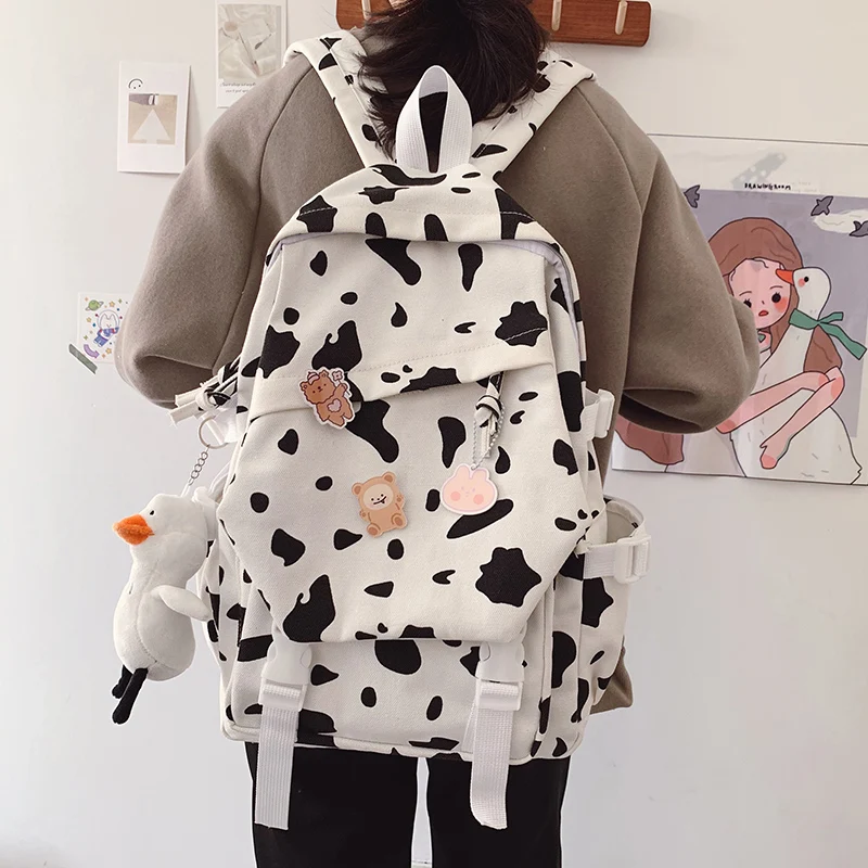 Women Backpack School Backpacks for Teenage Girls Boys Cow Canvas Travel Rucksack Female Zebra Student Book Bags Mochila Kawaii
Women Backpack School Backpacks for Teenage Girls Boys Cow Canvas Travel Rucksack Female Zebra Student Book Bags Mochila Kawaii