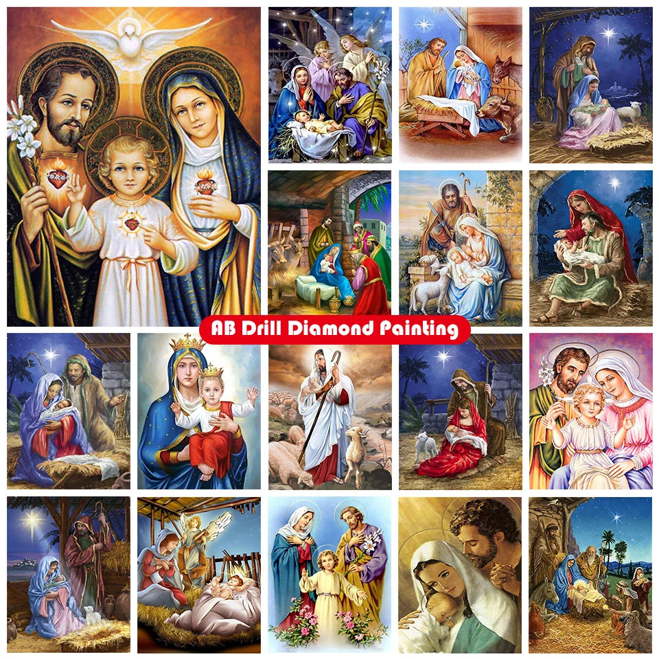 Zipper Bag 5D DIY AB Diamond Painting Kit Religious Virgin Mary Full Circle Diamond Embroidery Pouring Mosaic Home Decoration
Zipper Bag 5D DIY AB Diamond Painting Kit Religious Virgin Mary Full Circle Diamond Embroidery Pouring Mosaic Home Decoration