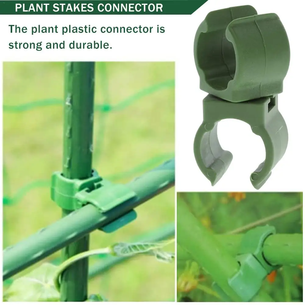 6cps Plant Stakes Connectors Adjustable Durable Plastic Greenhouse Bracket Fixed Clamp Gardening Pillar Support Accessories #W0
6cps Plant Stakes Connectors Adjustable Durable Plastic Greenhouse Bracket Fixed Clamp Gardening Pillar Support Accessories #W0