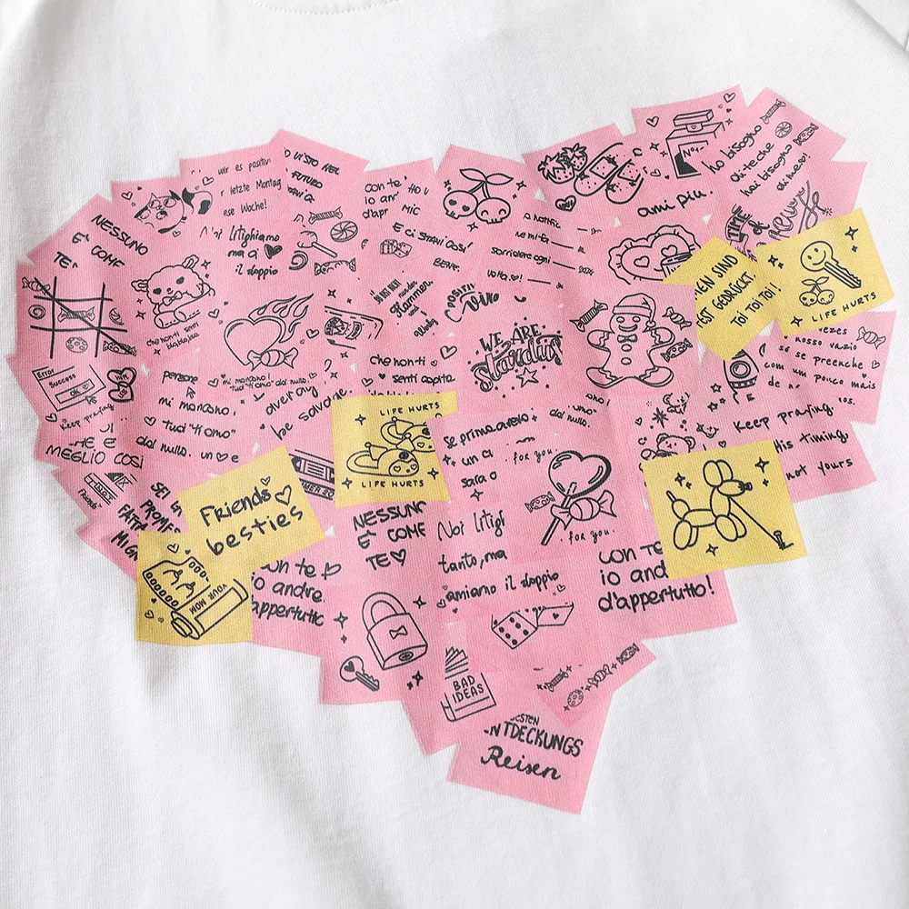 HLM Sweet Love Printed Loose Tshirts Korean Harajuku Couple Oversized t shirt 2021 Summer Girl Cotton Kawaii White Clothes
HLM Sweet Love Printed Loose Tshirts Korean Harajuku Couple Oversized t shirt 2021 Summer Girl Cotton Kawaii White Clothes