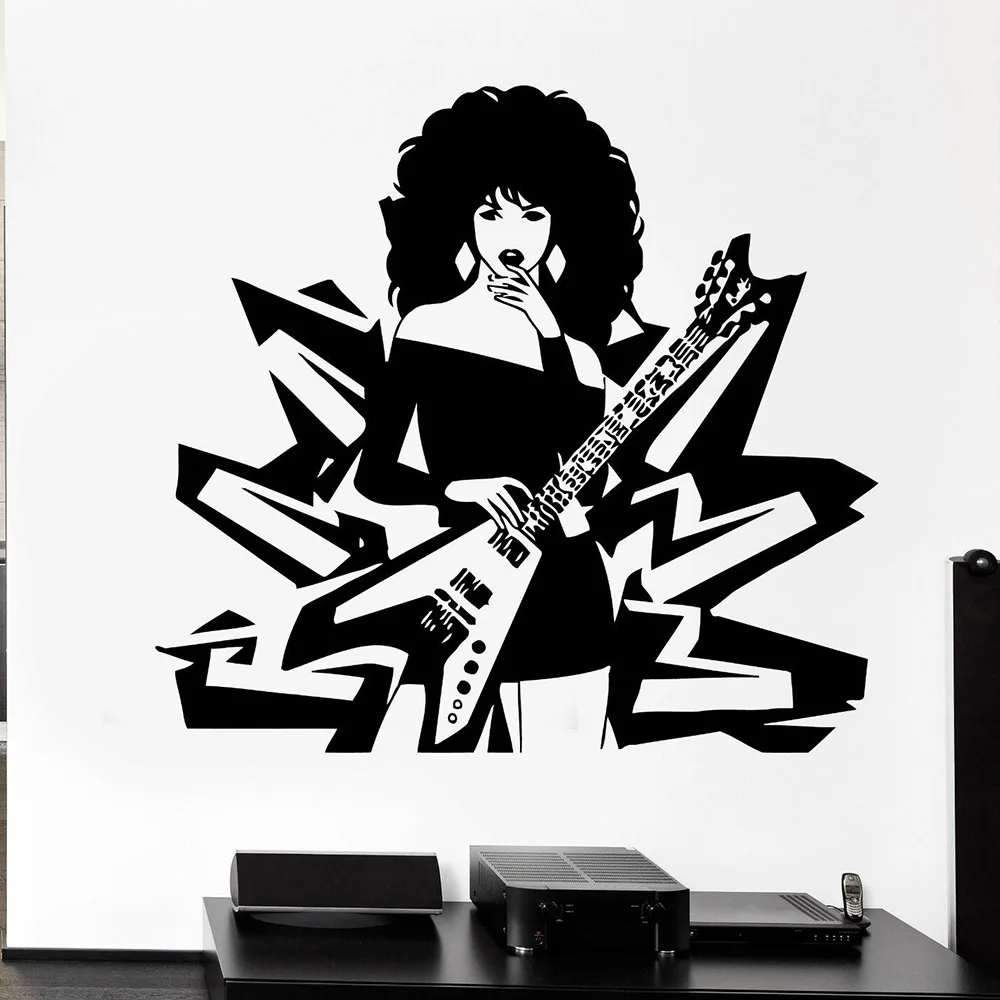 Guitar Sexy Girl Wall Sticker Music Rock Pop Enthusiasts Woman Lady Vinyl Window Wall Decals Living Room Cool Home Decor Z719
Guitar Sexy Girl Wall Sticker Music Rock Pop Enthusiasts Woman Lady Vinyl Window Wall Decals Living Room Cool Home Decor Z719